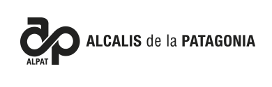 logotipo marca alcalis de la patagonia - alpat compañia industrial
